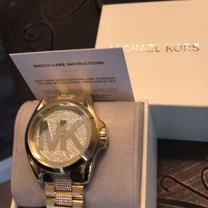 New Michael Kors Gold Watch Mk6487 
